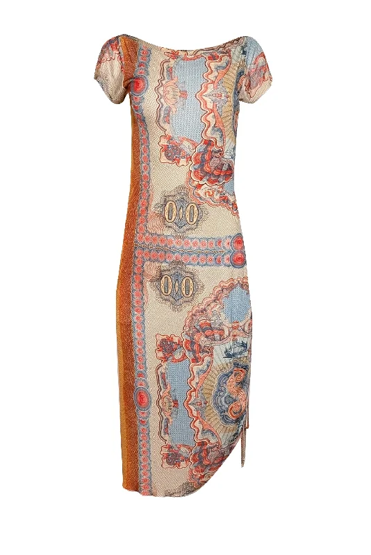Ball Gown Women Dress with a Full Skirt for a Princess - like Look Ball Gown Women Dress with a Full Skirt for a Princess - like Look Jean Paul Gaultier - Orange, Blue, & Cream Print Short Sleeve Midi Dress Sz L Ball Gown Women Dress with a Full Skirt for a Princess - like Look Ball Gown Women Dress with a Full Skirt for a Princess - like Look Jean Paul Gaultier - Orange, Blue, & Cream Print Short Sleeve Midi Dress Sz L