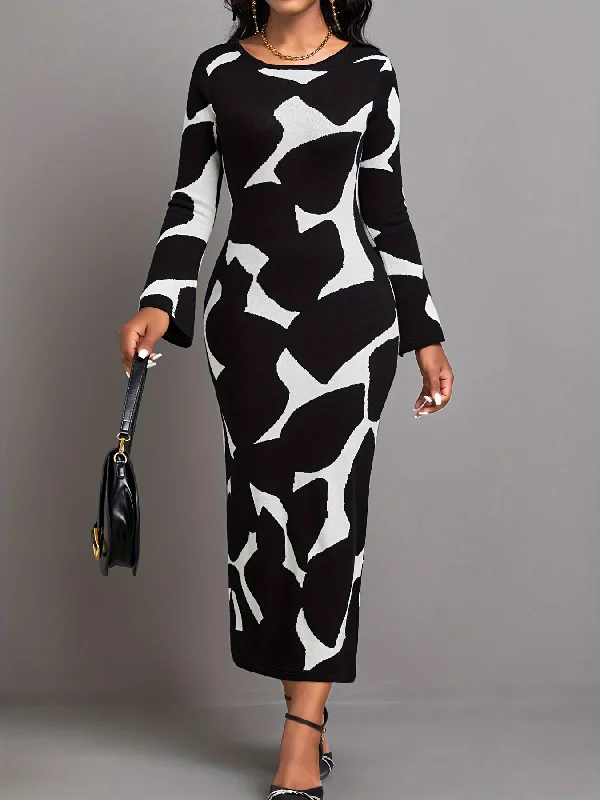 Plus Size Women Dress with a Flattering A - Line Cut for Comfort and Style Plus Size Women Dress with a Flattering A - Line Cut for Comfort and Style Sixsr Allover Print Crew Neck Bodycon Dress, Elegant Long Sleeve Midi Dress, Women's Clothing Plus Size Women Dress with a Flattering A - Line Cut for Comfort and Style Plus Size Women Dress with a Flattering A - Line Cut for Comfort and Style Sixsr Allover Print Crew Neck Bodycon Dress, Elegant Long Sleeve Midi Dress, Women's Clothing