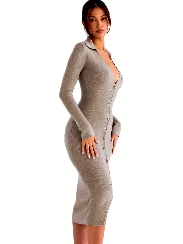 Wrap - Style Women Dress with Adjustable Fit for All Body Types Wrap - Style Women Dress with Adjustable Fit for All Body Types Sixsr Button Front Midi Dress, Casual Long Sleeve Bodycon Dress, Women's Clothing Wrap - Style Women Dress with Adjustable Fit for All Body Types Wrap - Style Women Dress with Adjustable Fit for All Body Types Sixsr Button Front Midi Dress, Casual Long Sleeve Bodycon Dress, Women's Clothing