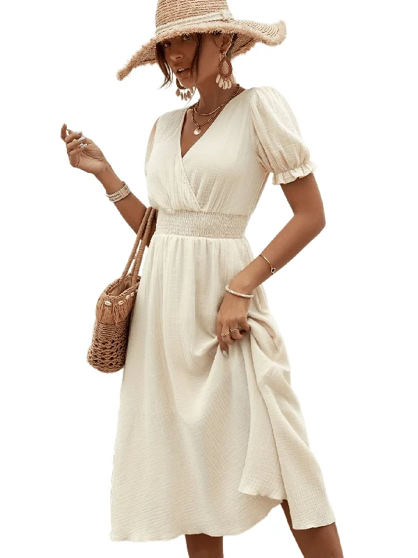 Long - Sleeve Women Dress in Velvet for a Luxurious Winter Look Long - Sleeve Women Dress in Velvet for a Luxurious Winter Look Sixsr Shirred Waist Surplice Neck Dress, Elegant Solid Puff Sleeve Dress, Women's Clothing Long - Sleeve Women Dress in Velvet for a Luxurious Winter Look Long - Sleeve Women Dress in Velvet for a Luxurious Winter Look Sixsr Shirred Waist Surplice Neck Dress, Elegant Solid Puff Sleeve Dress, Women's Clothing