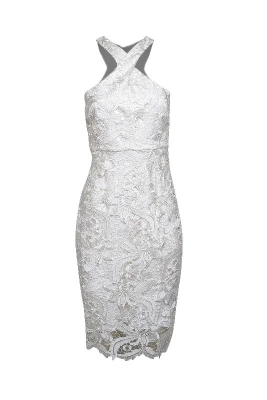 Pleated Women Dress with a Timeless and Elegant Texture Pleated Women Dress with a Timeless and Elegant Texture Likely - White Lace Halter Neck Sheath Dress Sz 6 Pleated Women Dress with a Timeless and Elegant Texture Pleated Women Dress with a Timeless and Elegant Texture Likely - White Lace Halter Neck Sheath Dress Sz 6