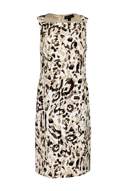 Pleated Women Dress with a Timeless and Elegant Texture Pleated Women Dress with a Timeless and Elegant Texture St. John - Tan, Cream, & Brown Leopard Print Sleeveless Sheath Dress Sz M Pleated Women Dress with a Timeless and Elegant Texture Pleated Women Dress with a Timeless and Elegant Texture St. John - Tan, Cream, & Brown Leopard Print Sleeveless Sheath Dress Sz M