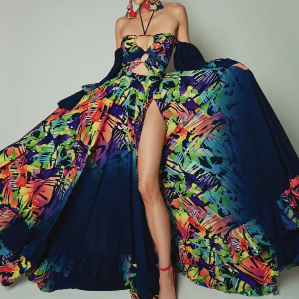 Maxi dresses with a halter neck for a stylish and sophisticated choiceKittenAlarm - Coraline Multi-Color Off Shoulders Flowy Dress Maxi dresses with a halter neck for a stylish and sophisticated choiceKittenAlarm - Coraline Multi-Color Off Shoulders Flowy Dress