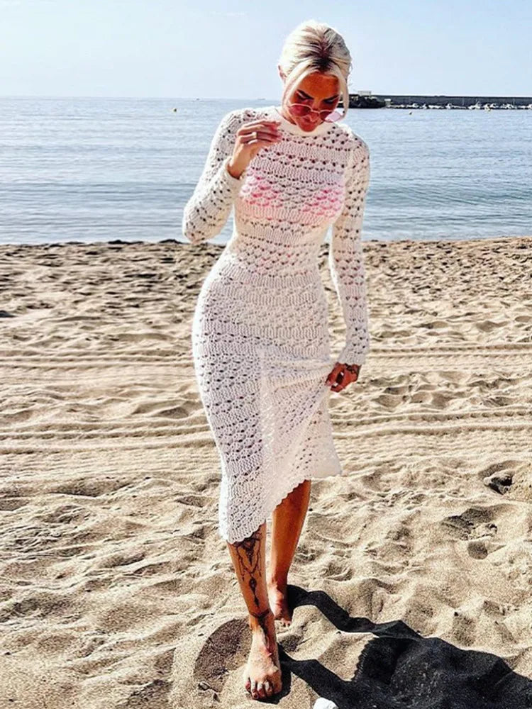 Maxi dresses with ribbed textures for a unique and tactile lookFashionSierra - Women Autumn Long Sleeve Crochet Hollow-Out Boat Neck Maxi Dress Maxi dresses with ribbed textures for a unique and tactile lookFashionSierra - Women Autumn Long Sleeve Crochet Hollow-Out Boat Neck Maxi Dress