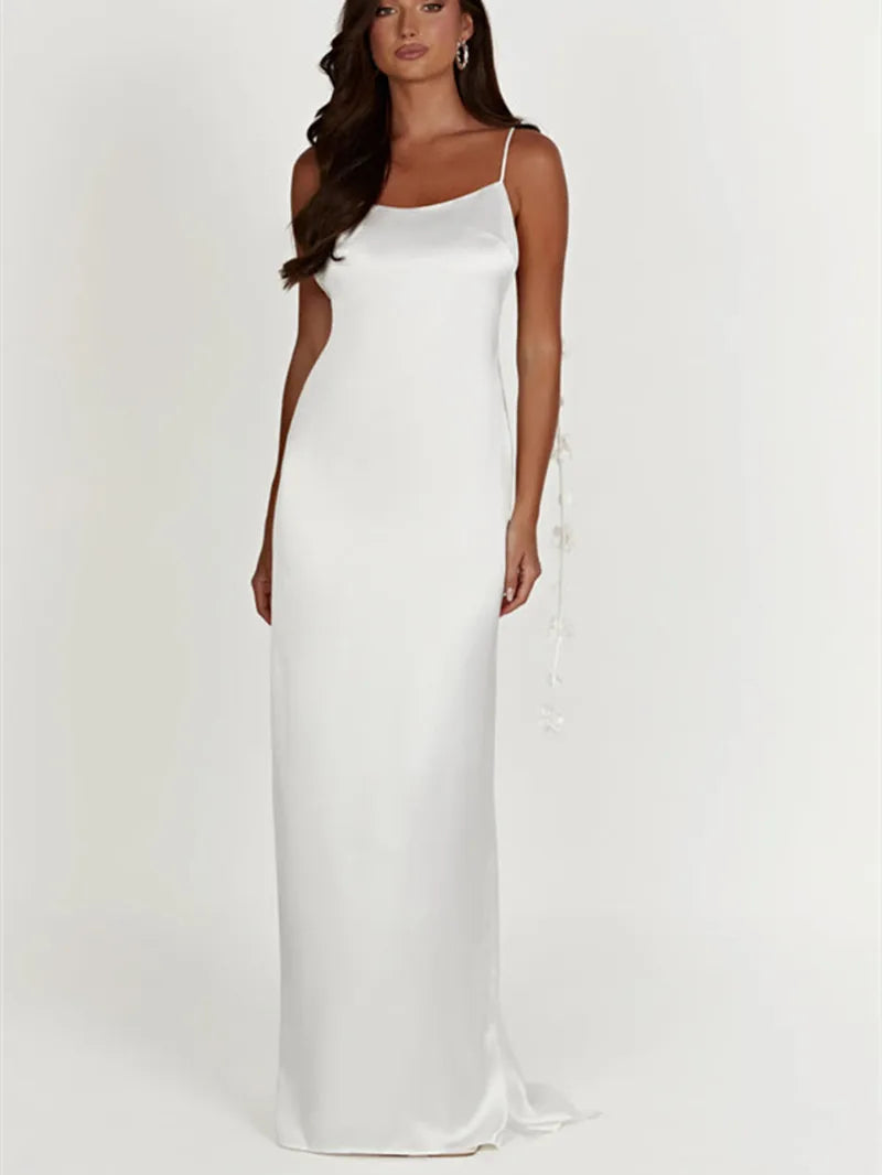 Maxi dresses with a ruched bodice for a more form - fitting and feminine shapeColor Flower Tassel Sleeveless Sling Cocktail Summer Party Club Backless Long Maxi Dress Maxi dresses with a ruched bodice for a more form - fitting and feminine shapeColor Flower Tassel Sleeveless Sling Cocktail Summer Party Club Backless Long Maxi Dress