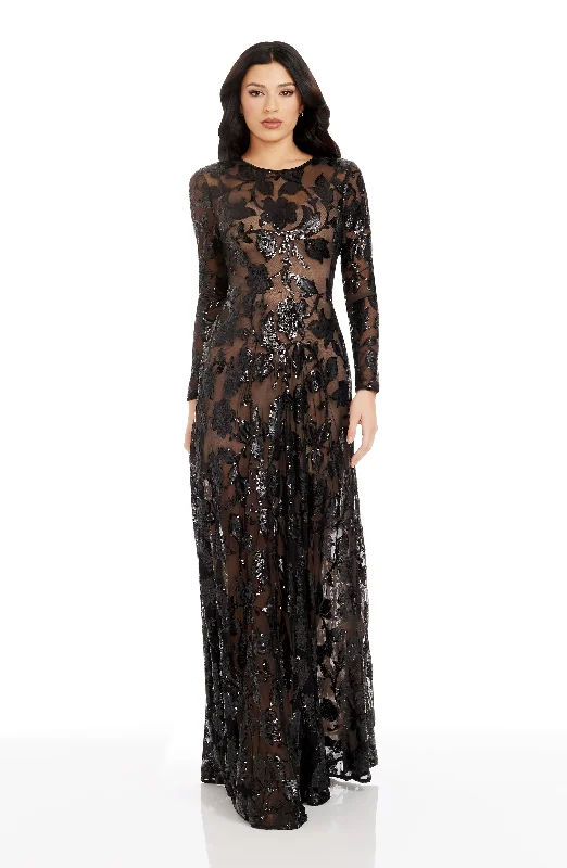 Maxi dresses with a gathered skirt for a voluminous and dramatic effectAva Dress