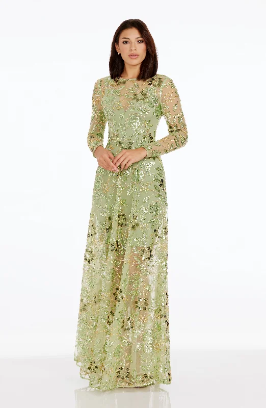 Maxi dresses with geometric prints for a contemporary aestheticAva Dress