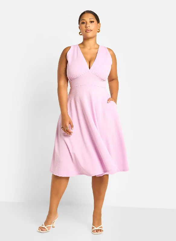 Maxi dresses with a halter neck for a stylish and sophisticated choiceKamelia Skater Midi Dress - Lilac Maxi dresses with a halter neck for a stylish and sophisticated choiceKamelia Skater Midi Dress - Lilac