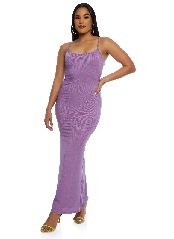 Ruffled maxi dresses with a tiered skirt for added volumeRibbed Scoop Neck Cami Maxi Dress Ruffled maxi dresses with a tiered skirt for added volumeRibbed Scoop Neck Cami Maxi Dress