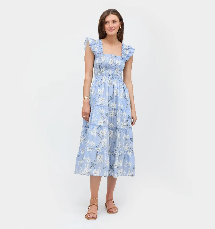 The Ellie Nap Dress - Diane Hill Blue Chinoiserie