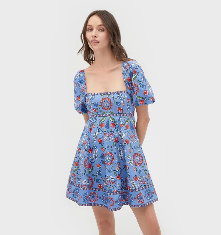 Maxi dresses with embroidered floral motifs for a unique designThe Matilda Mini Dress - Swedish Floral Maxi dresses with embroidered floral motifs for a unique designThe Matilda Mini Dress - Swedish Floral