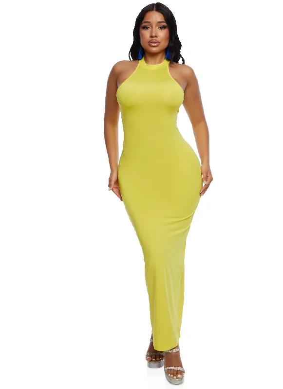Maxi dresses with bow accents at the waist for a sweet appearanceDaisy Mock Neck Tank Maxi Dress Maxi dresses with bow accents at the waist for a sweet appearanceDaisy Mock Neck Tank Maxi Dress