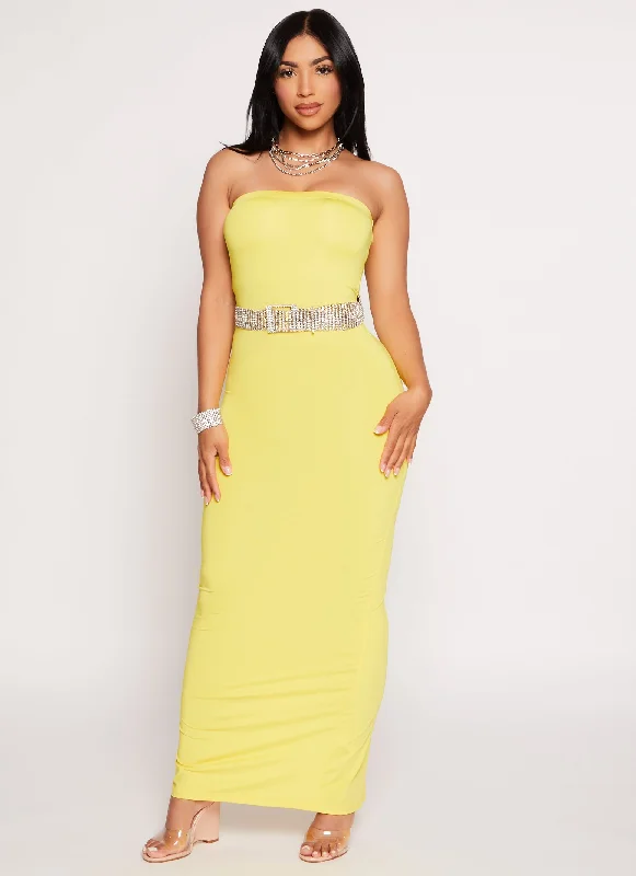 Maxi dresses with a belted empire waist for a more defined and flattering silhouetteDaisy Solid Maxi Tube Dress Maxi dresses with a belted empire waist for a more defined and flattering silhouetteDaisy Solid Maxi Tube Dress