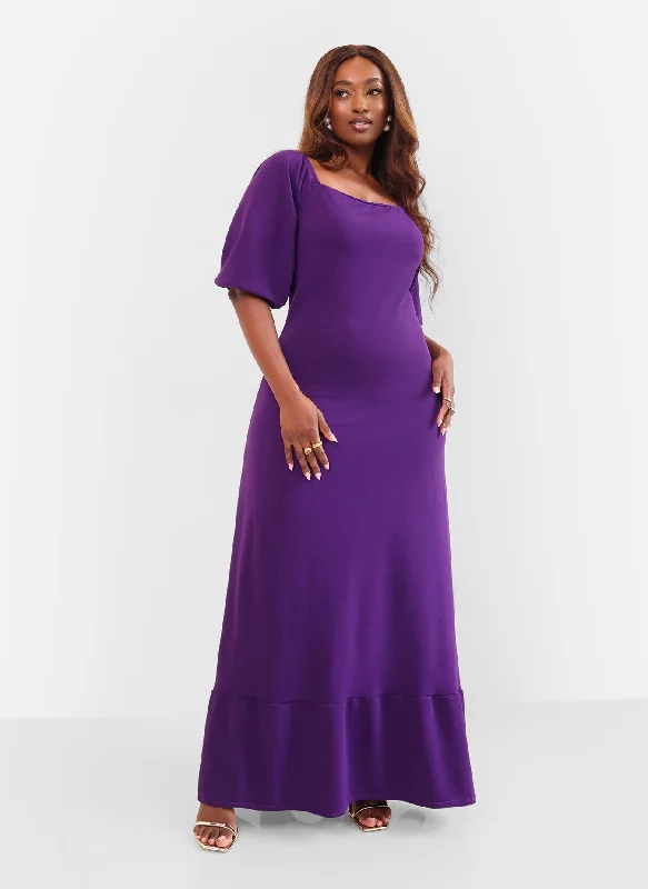 Midi dresses with geometric cutouts for a contemporary and edgy lookAster Puff Sleeve A Line Maxi Dress Midi dresses with geometric cutouts for a contemporary and edgy lookAster Puff Sleeve A Line Maxi Dress