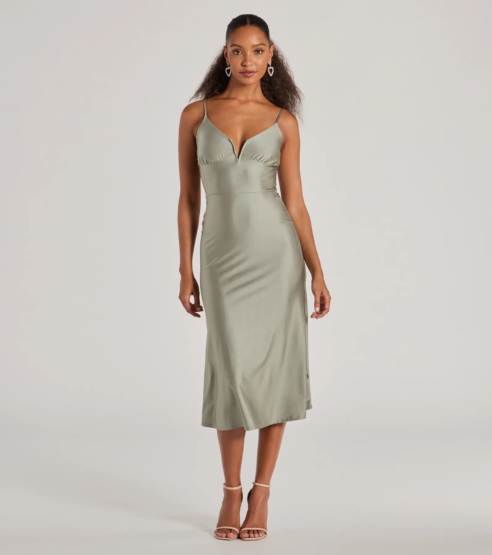 Midi dresses with ribbed textures for a unique and tactile appearanceCause To Celebrate V-Neck A-Line Midi Dress Midi dresses with ribbed textures for a unique and tactile appearanceCause To Celebrate V-Neck A-Line Midi Dress