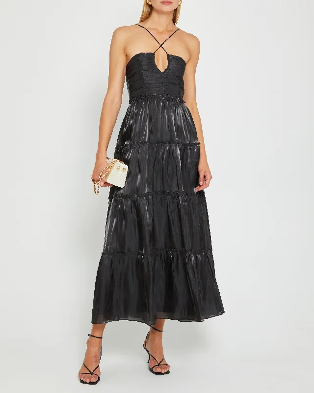 Midi dresses with fringe details for a fun and energetic styleEast Dress