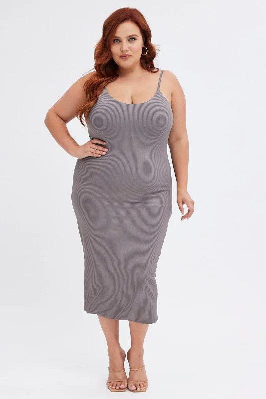 Midi dresses with sheer panels for a touch of allureGrey Rib Jersey Midi Dress Tie Waist Midi dresses with sheer panels for a touch of allureGrey Rib Jersey Midi Dress Tie Waist