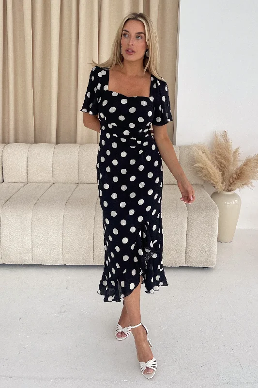Midi dresses with metallic threads for a glamorous evening eventHeidi Spot Burnout Ruched Midi Dress Midi dresses with metallic threads for a glamorous evening eventHeidi Spot Burnout Ruched Midi Dress