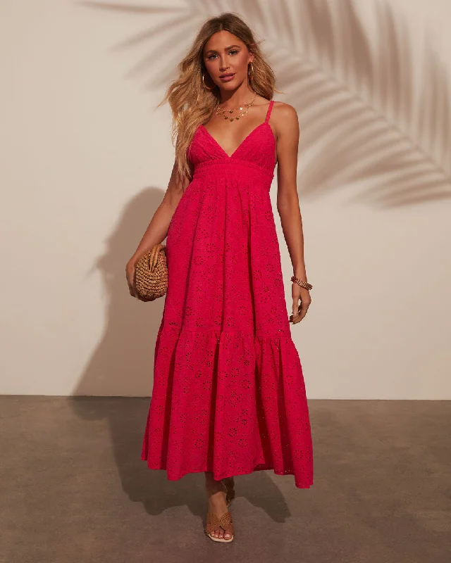 Midi dresses with pleated skirts for a timeless and elegant appealLorenza Eyelet Smocked Midi Dress Midi dresses with pleated skirts for a timeless and elegant appealLorenza Eyelet Smocked Midi Dress
