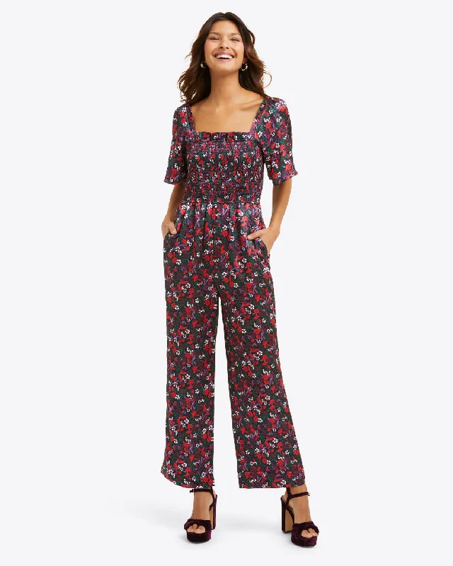 Maren Jumpsuit in Scarlet Floral