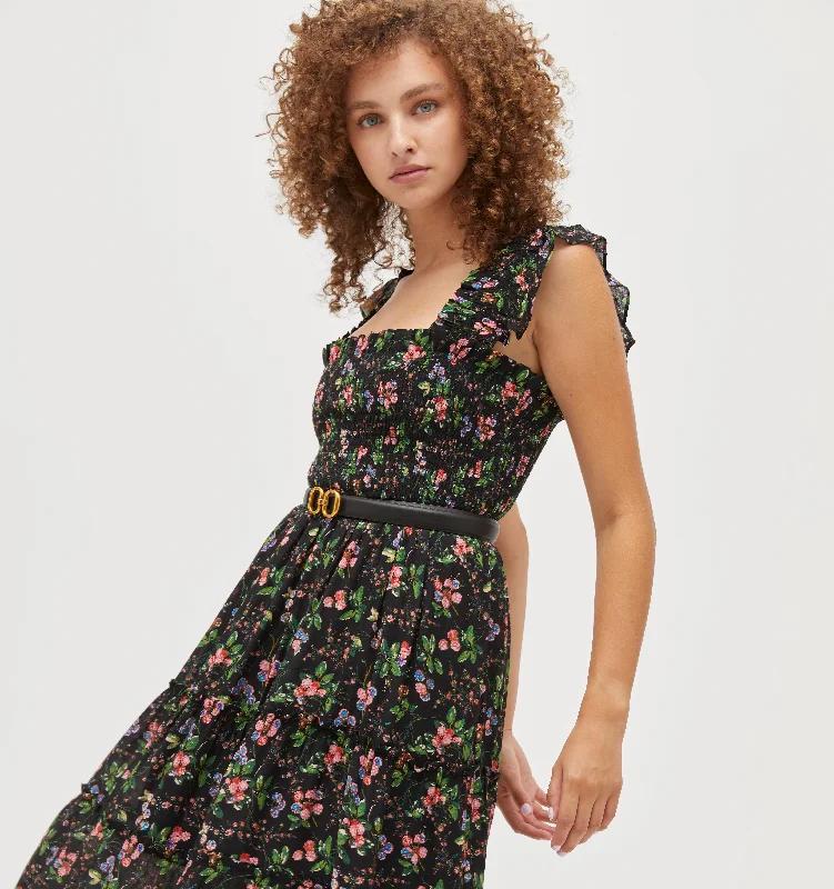 The Ellie Nap Dress - Multi Berry Crinkle Chiffon