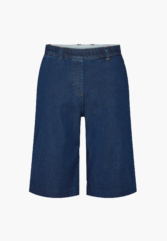 Plus - Size Denim Top for a Comfortable and Stylish FitPhoebe Loose Shorts - Medium Blue Denim Plus - Size Denim Top for a Comfortable and Stylish FitPhoebe Loose Shorts - Medium Blue Denim