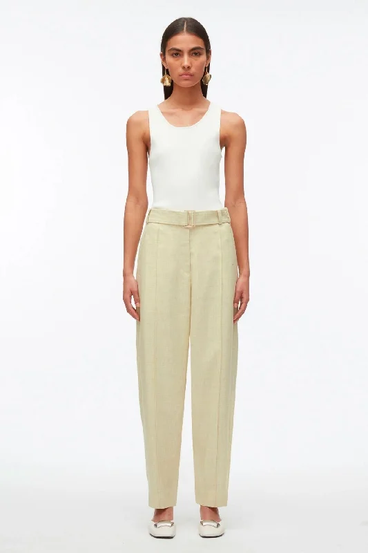 3.1 Phillip Lim Melange Tapered Trouser - Limencello