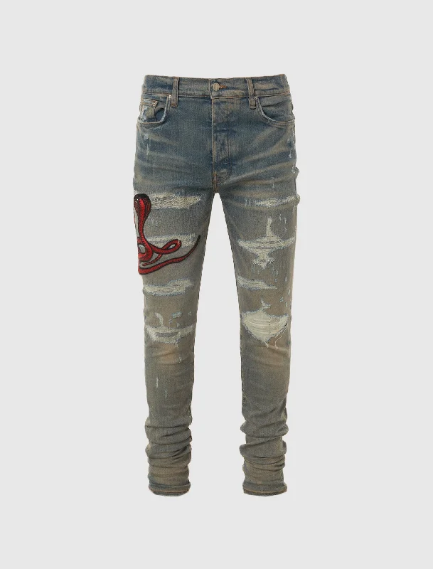 RED SNAKE THRASHER JEAN