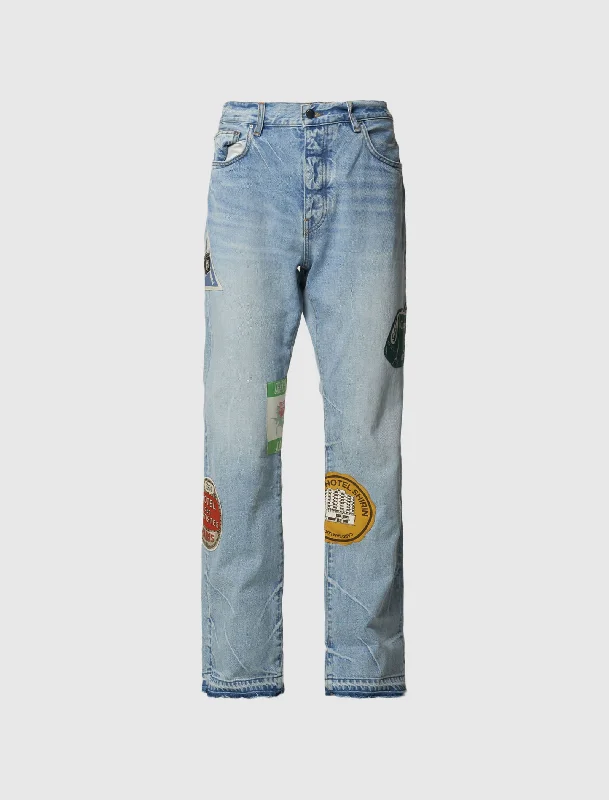 Plus - Size Denim Top for a Comfortable and Stylish FitTRAVEL PATCH JEAN
