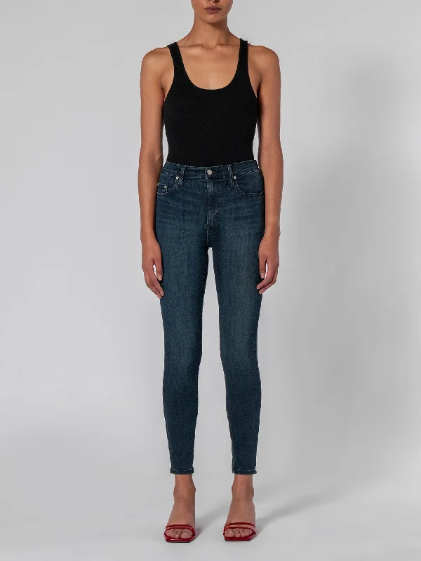 Distressed Denim Top for a Trendy and Edgy LookCult Skinny Ankle Rebel