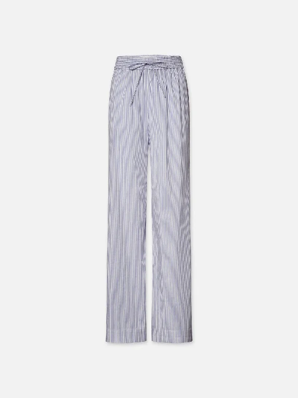 Drawstring Lounge Pant -- Dark Chambray Multi