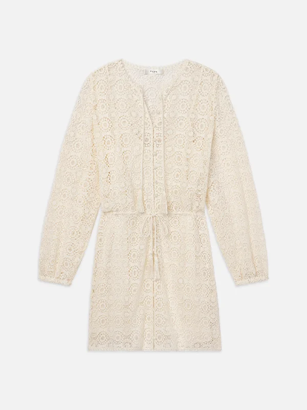 Sleeveless Denim Top for a Cool Summer LookLace Tassel Dress -- Cream