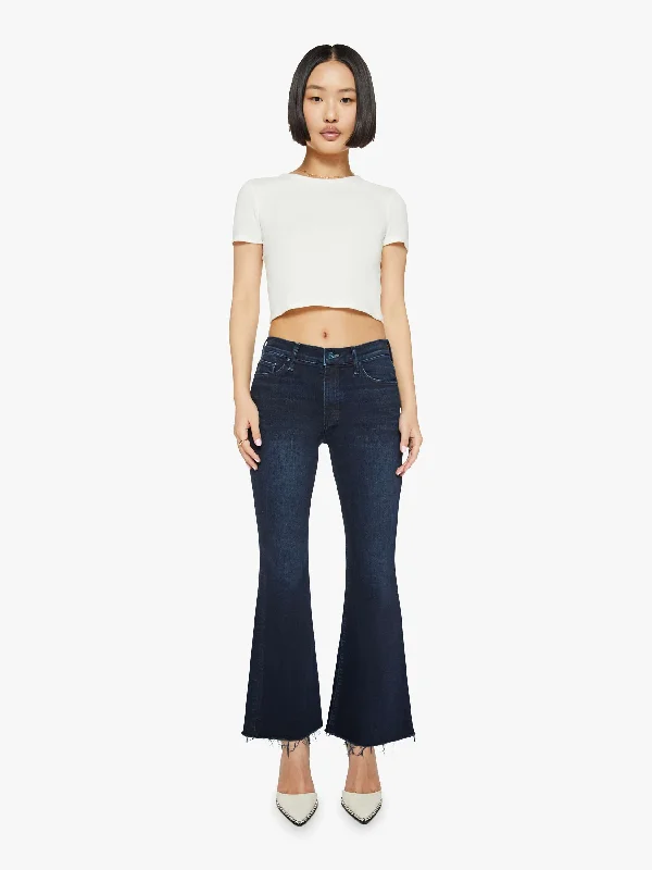 Denim Top with a Metallic Accent for a Shiny LookPETITES The Lil' Weekender Fray - Chip On My Shoulder