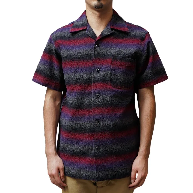 Button - Down Denim Top with a Classic DesignStudio D'Artisan "Tasogare" Twilight Jacquard Aloha Shirt Button - Down Denim Top with a Classic DesignStudio D'Artisan "Tasogare" Twilight Jacquard Aloha Shirt
