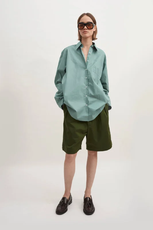 Fringed Denim Top with a Bohemian FlairRika Studios Blaze Shirt - Cactus