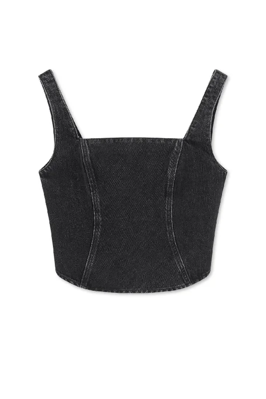 Denim Top for a Beachside Picnic with a Laid - Back StyleSamsøe Samsøe Casja Denim Top - Black Blizzard Denim Top for a Beachside Picnic with a Laid - Back StyleSamsøe Samsøe Casja Denim Top - Black Blizzard