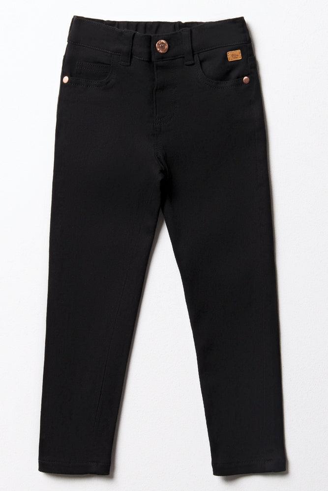 Long - Sleeve Denim Top for Cold Weather LayeringSkinny Denim Jeans Black