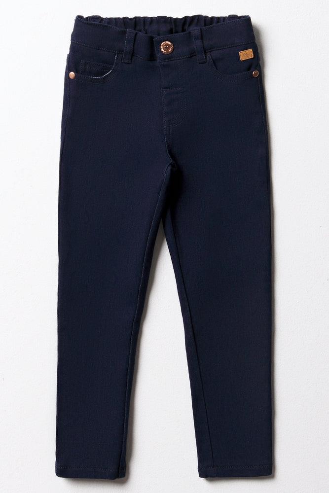 Skinny Denim Jeans Dark Blue