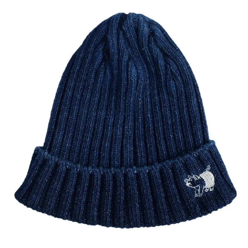 Studio D'Artisan Indigo Knit Beanie