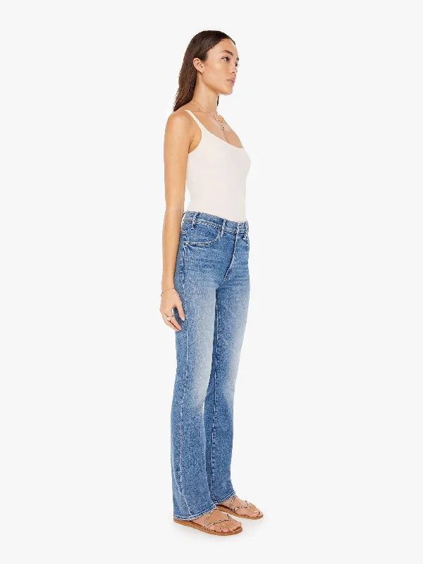 Denim Top with a Belted Waist for a Defined SilhouetteThe Hustler Sneak - On The Road Denim Top with a Belted Waist for a Defined SilhouetteThe Hustler Sneak - On The Road