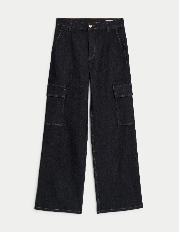 Women's linen summer pants High - rise flare women jeans for a 70s - inspired look High Waisted Wide Leg Cargo Jeans Women's linen summer pants High - rise flare women jeans for a 70s - inspired look High Waisted Wide Leg Cargo Jeans