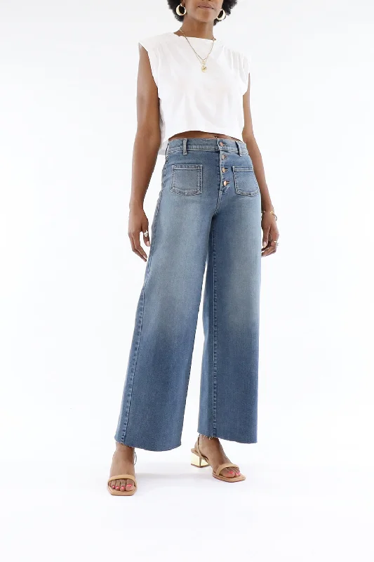Women's pants for gym workouts Light - wash women jeans for a fresh and summery appearance Hudson Button Fly Crop Wide Leg Women's pants for gym workouts Light - wash women jeans for a fresh and summery appearance Hudson Button Fly Crop Wide Leg