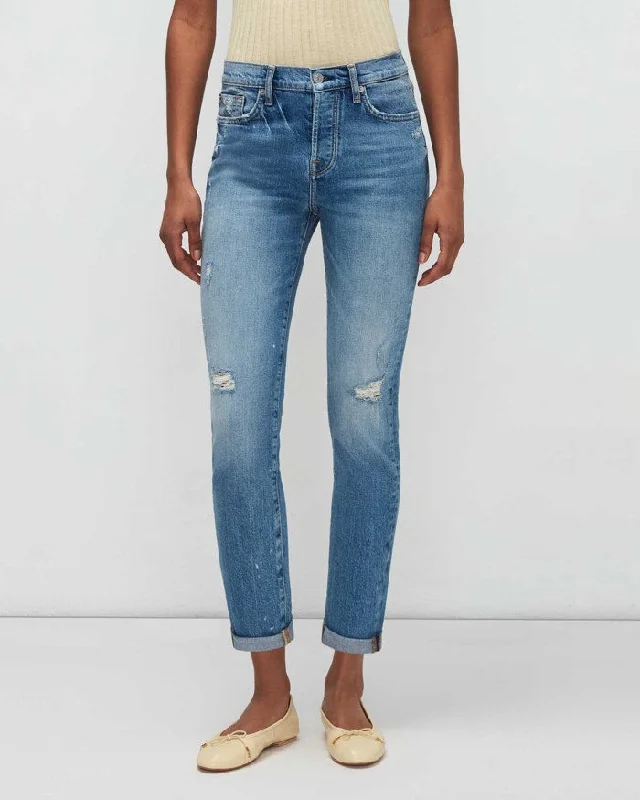 Women's eco - friendly organic pants Mom jeans for a nostalgic and casual look Josefina With Distressed Women's eco - friendly organic pants Mom jeans for a nostalgic and casual look Josefina With Distressed