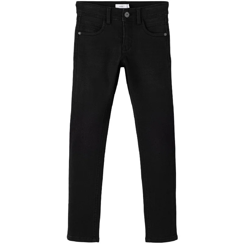 Women's cotton jogger pants Acid - wash women jeans with a retro finish Name It Black Silas Xslim Jeans Noos Women's cotton jogger pants Acid - wash women jeans with a retro finish Name It Black Silas Xslim Jeans Noos