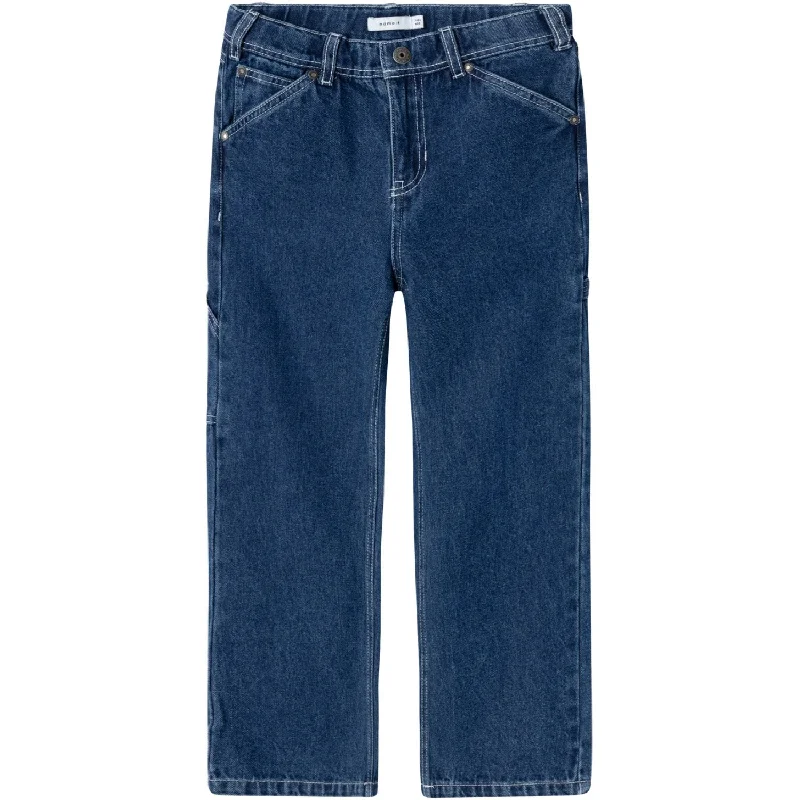 Women's eco - friendly organic pants Mom jeans for a nostalgic and casual look Name It Dark Blue Denim Ryan Straight Jeans Noos Women's eco - friendly organic pants Mom jeans for a nostalgic and casual look Name It Dark Blue Denim Ryan Straight Jeans Noos