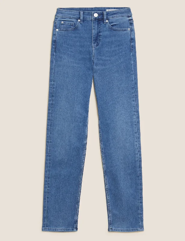 Women's flared office pants Ripped women jeans for a rebellious and fashion - forward style Sienna Straight Leg Jeans with Stretch Women's flared office pants Ripped women jeans for a rebellious and fashion - forward style Sienna Straight Leg Jeans with Stretch