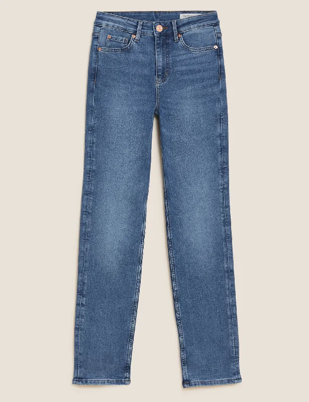 Women's matching top and pants set Mom jeans for a nostalgic and casual look Sienna Straight Leg Jeans with Stretch Women's matching top and pants set Mom jeans for a nostalgic and casual look Sienna Straight Leg Jeans with Stretch