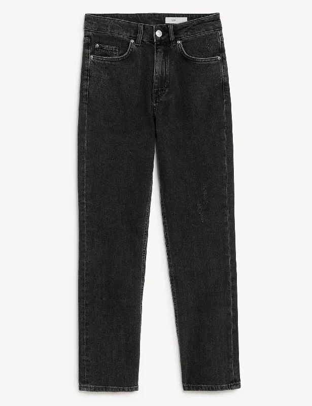 Women's linen summer pants High - rise flare women jeans for a 70s - inspired look Slim Fit Ankle Grazer Jeans Women's linen summer pants High - rise flare women jeans for a 70s - inspired look Slim Fit Ankle Grazer Jeans