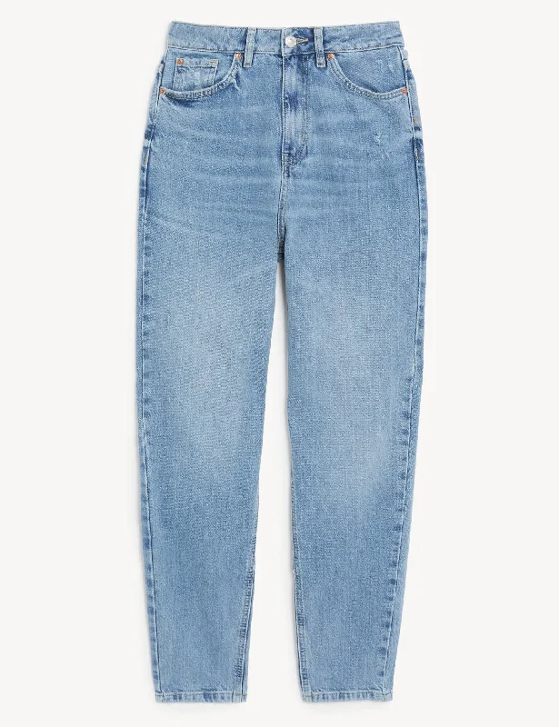 Women's pants with stretch panels Light - wash women jeans for a fresh and summery appearance The Mom Jeans Women's pants with stretch panels Light - wash women jeans for a fresh and summery appearance The Mom Jeans