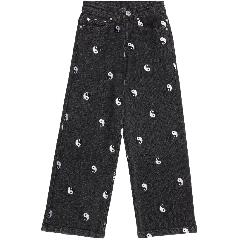 Women's high - waisted yoga pants Skinny women jeans with a form - fitting design The New Black Denim Wash Lykke Wide Jeans Women's high - waisted yoga pants Skinny women jeans with a form - fitting design The New Black Denim Wash Lykke Wide Jeans